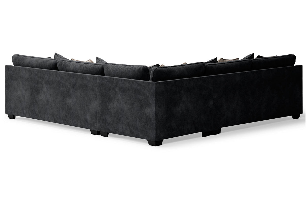 Lavernett Charcoal 3-Piece Sectional from Ashley - Luna Furniture