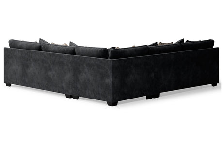 Lavernett Charcoal 3-Piece Sectional from Ashley - Luna Furniture