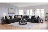 Lavernett Charcoal 4-Piece Sectional from Ashley - Luna Furniture