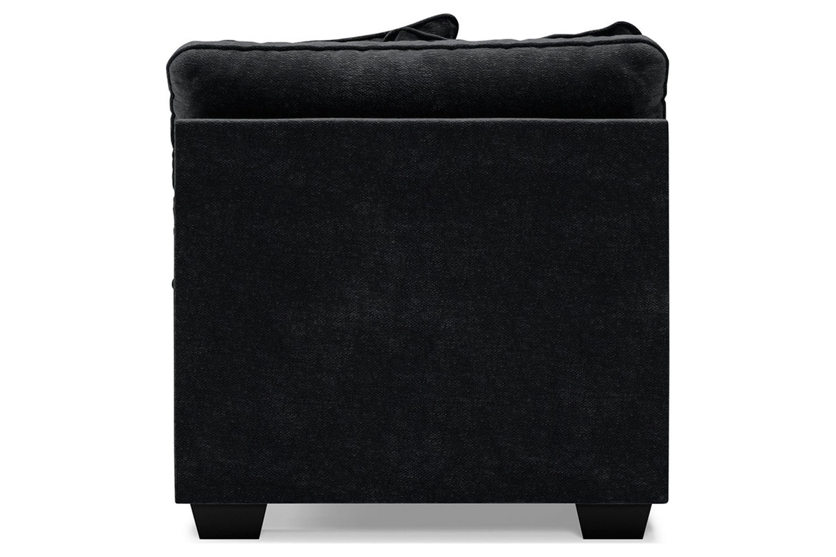 Lavernett Charcoal Armless Chair from Ashley Furniture - Luna Furniture