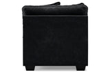 Lavernett Charcoal Armless Chair from Ashley Furniture - Luna Furniture