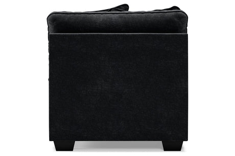 Lavernett Charcoal Armless Chair from Ashley - Luna Furniture