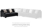 Lavernett Charcoal Left-Arm Facing Sofa from Ashley Furniture - Luna Furniture