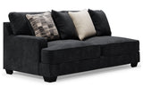 Lavernett Charcoal Left-Arm Facing Sofa from Ashley Furniture - Luna Furniture