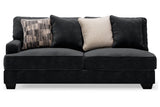 Lavernett Charcoal Left-Arm Facing Sofa from Ashley Furniture - Luna Furniture