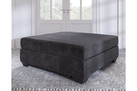 Lavernett Charcoal Oversized Accent Ottoman from Ashley - Luna Furniture