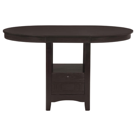 Lavon Espresso and Black 5-Piece Counter Height Dining Set from Coaster - Luna Furniture