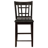 Lavon Espresso and Black Counter Height Dining Set from Coaster - Luna Furniture