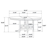 Lavon Espresso and Black Counter Height Dining Set from Coaster - Luna Furniture