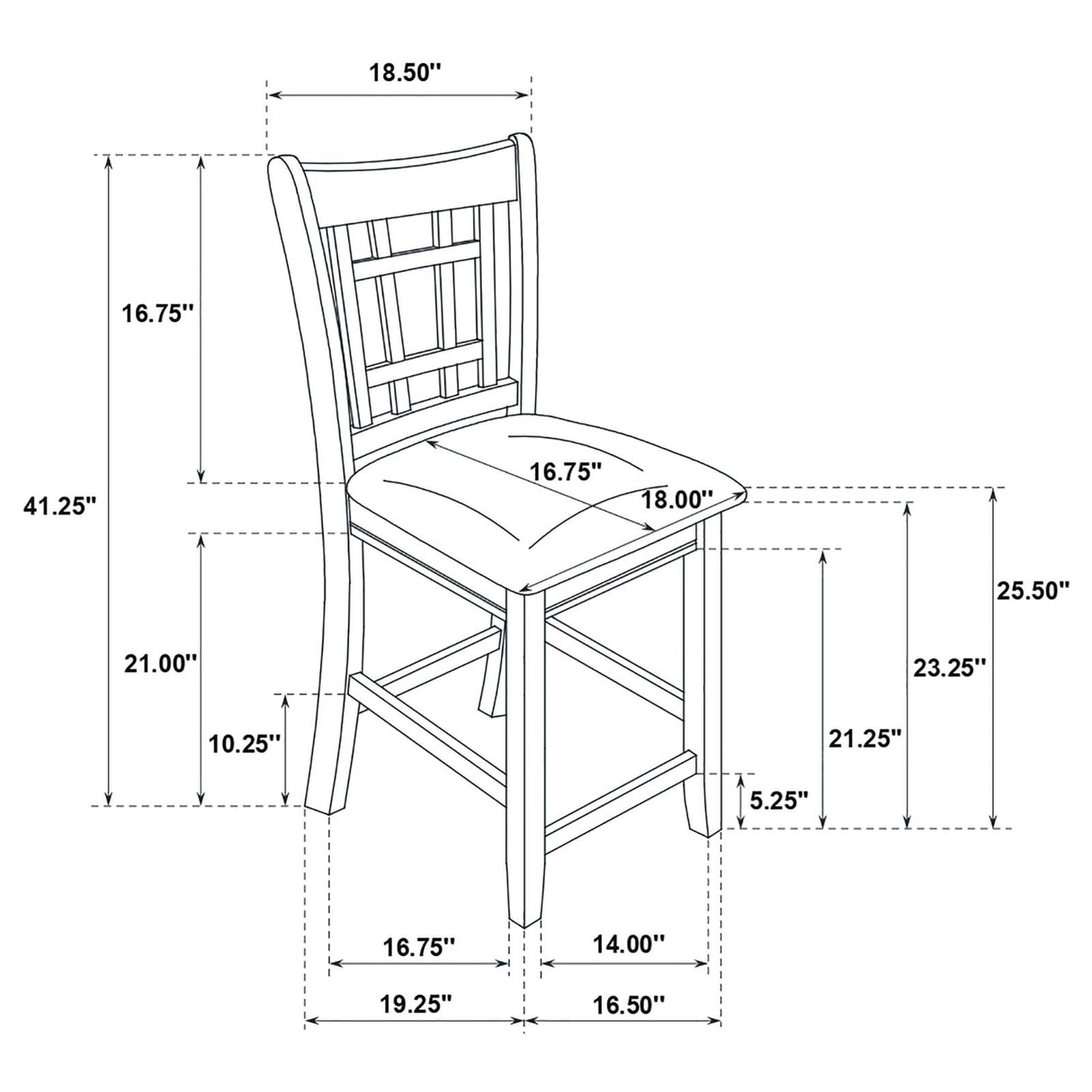 Lavon Espresso and Black Counter Height Dining Set from Coaster - Luna Furniture
