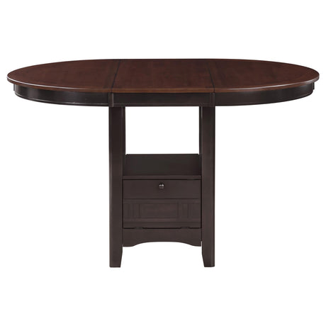 Lavon Light Chestnut and Espresso Counter Height Dining Set from Coaster - Luna Furniture