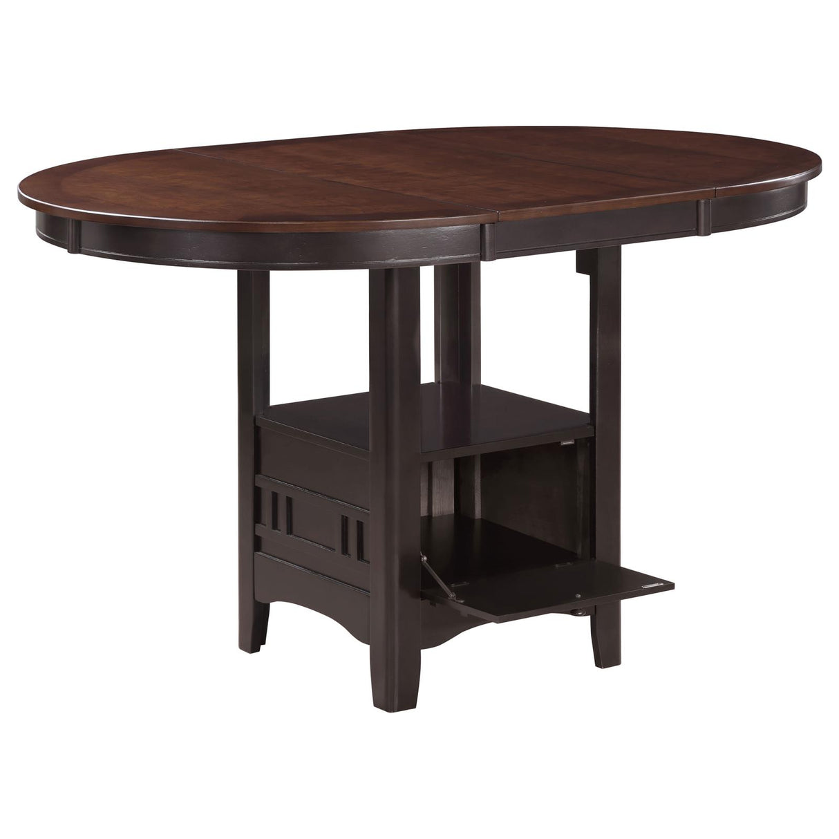 Lavon Light Chestnut and Espresso 5-Piece Counter Height Dining Set from Coaster - Luna Furniture