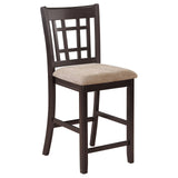 Lavon Light Chestnut and Espresso 5-Piece Counter Height Dining Set from Coaster - Luna Furniture