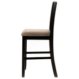 Lavon Tan and Espresso Lattice Back Counter Stools, Set of 2 from Coaster - Luna Furniture