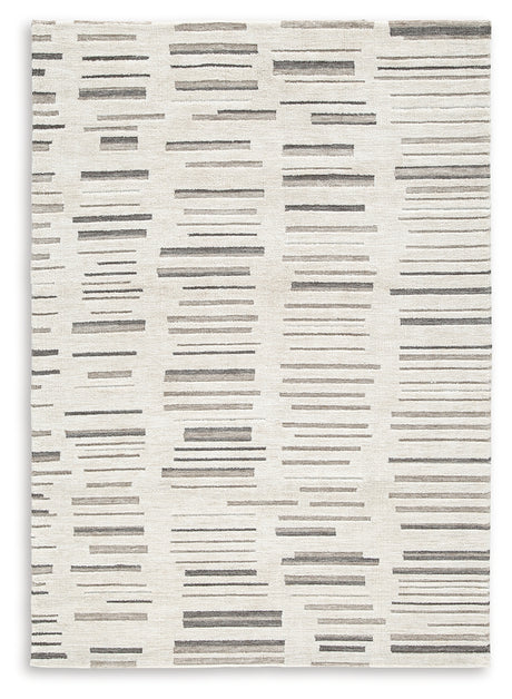 Leesdale Ivory/Brown/Black 5' x 7' Rug from Ashley - Luna Furniture