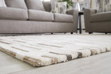 Leesdale Ivory/Brown/Black 5' x 7' Rug from Ashley - Luna Furniture