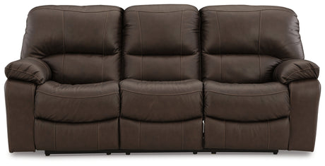 Leesworth Dark Brown Power Reclining Sofa from Ashley - Luna Furniture