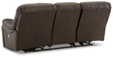 Leesworth Dark Brown Power Reclining Sofa from Ashley - Luna Furniture