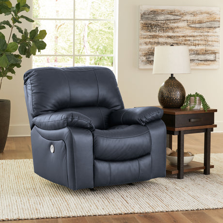 Leesworth Ocean Power Recliner from Ashley - Luna Furniture
