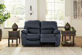 Leesworth Ocean Power Reclining Loveseat from Ashley - Luna Furniture