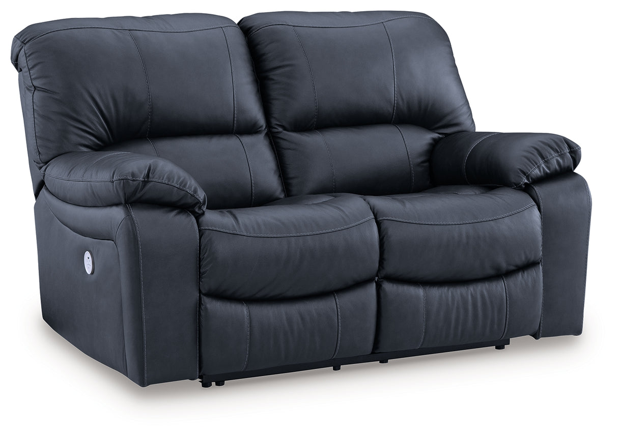 Leesworth Ocean Power Reclining Loveseat from Ashley - Luna Furniture