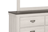 Leighton Cream/Brown Dresser from Crown Mark - Luna Furniture