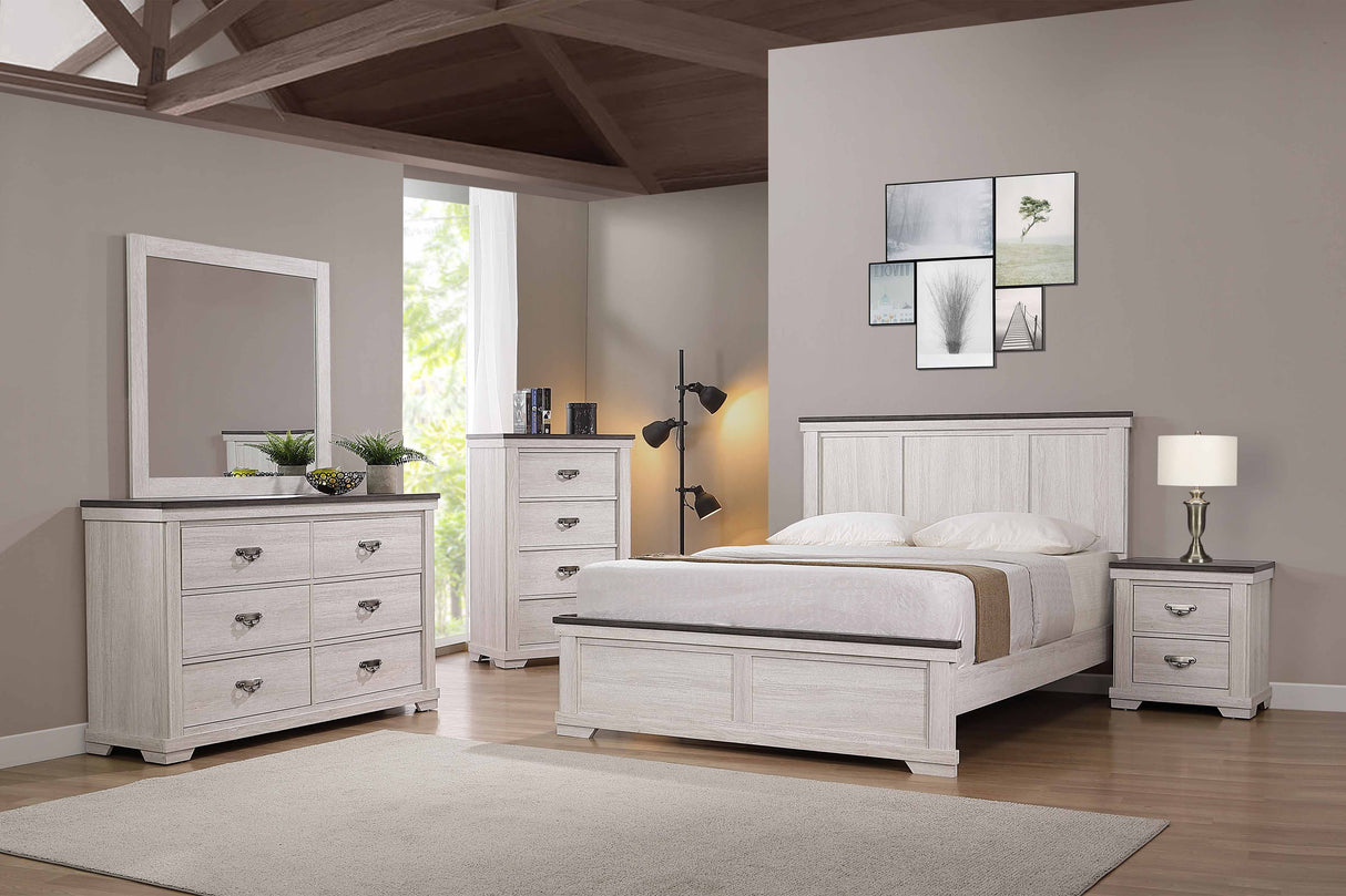 Leighton Cream/Brown Dresser Leighton Cream/Brown Dresser
