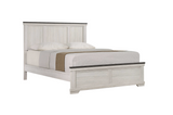 Leighton Cream/Brown King Panel Bed from Crown Mark - Luna Furniture
