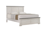 Leighton Cream/Brown Queen Panel Bed from Crown Mark - Luna Furniture
