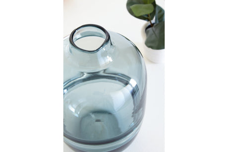 Lemmitt Teal Vase from Ashley - Luna Furniture