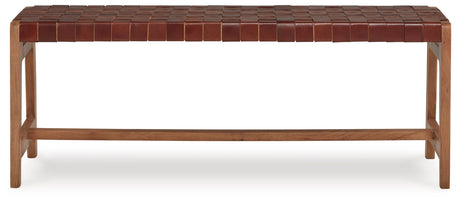 Lemmund Natural/Brown Accent Bench from Ashley - Luna Furniture