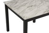 Lennon Black/White Faux Leather 5-Piece Counter Height Dining Set from Crown Mark - Luna Furniture