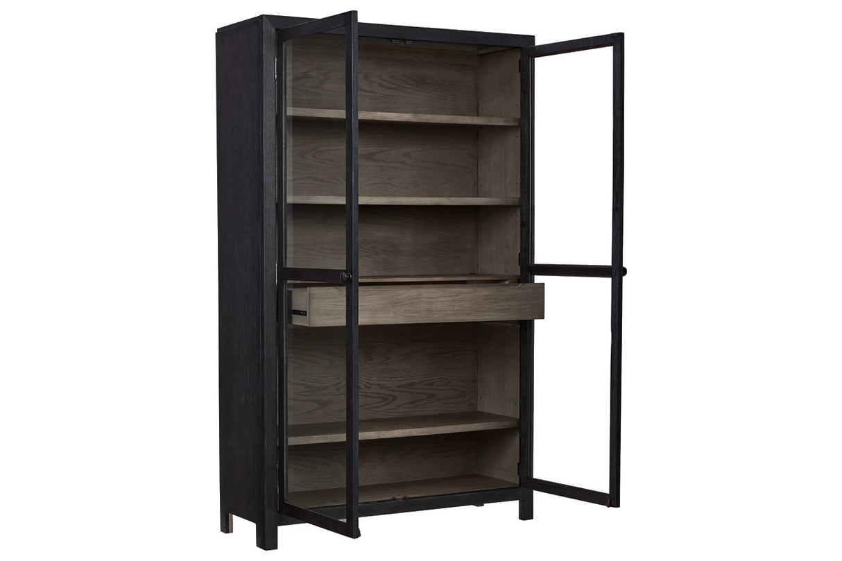 Lenston Black/Gray Accent Cabinet from Ashley - Luna Furniture