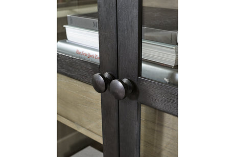 Lenston Black/Gray Accent Cabinet from Ashley - Luna Furniture