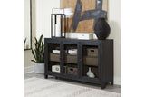 Lenston Black/Gray Accent Cabinet from Ashley - Luna Furniture