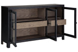 Lenston Black/Gray Accent Cabinet from Ashley - Luna Furniture