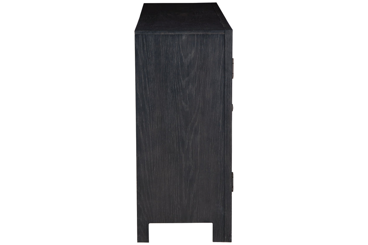 Lenston Black/Gray Accent Cabinet from Ashley - Luna Furniture