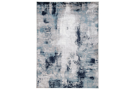 Leonelle Cream/Blue/Gray Large Rug from Ashley - Luna Furniture