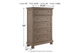 Lettner Light Gray Chest of Drawers from Ashley - Luna Furniture