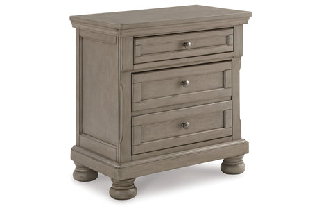 Lettner Light Gray Nightstand from Ashley - Luna Furniture