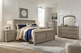 Lettner Light Gray Panel Bedroom Set from Ashley - Luna Furniture