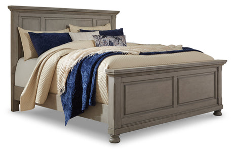 Lettner Light Gray Queen Panel Bed from Ashley - Luna Furniture