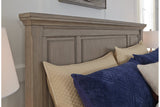 Lettner Light Gray Queen Sleigh Storage Platform Bed from Ashley Furniture - Luna Furniture