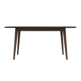 Levi Modern Style Solid Wood Rectangular Dining Kitchen Table Walnut / 47" from Midinmod - Luna Furniture