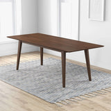 Levi Modern Style Solid Wood Rectangular Dining Kitchen Table Walnut / 63" from Ashcroft Furniture - Luna Furniture