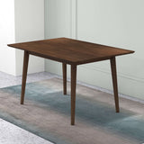 Levi Modern Style Solid Wood Rectangular Dining Kitchen Table Walnut / 63" from Ashcroft Furniture - Luna Furniture