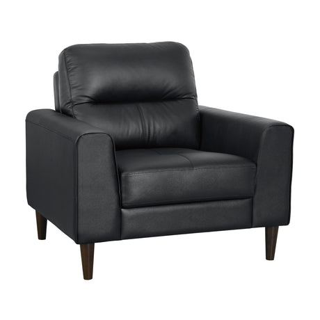 Lewes Black Leather Chair from Homelegance - Luna Furniture