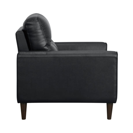 Lewes Black Leather Chair from Homelegance - Luna Furniture