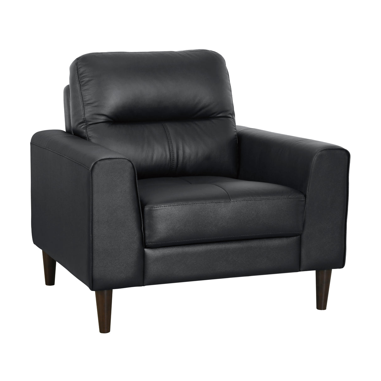 Lewes Black Leather Living Room Set from Homelegance - Luna Furniture