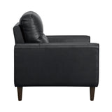 Lewes Black Leather Living Room Set from Homelegance - Luna Furniture